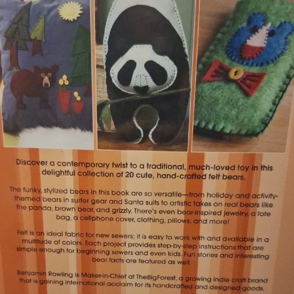 Cute Felt Bears Craft Book - Picture 2 of 10